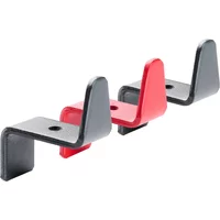 Tojo Tojo - Haken für angeber Garderobe, rot / anthrazit (3er-Set)