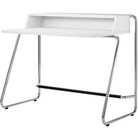 Thonet Thonet - S 1200 Sekretär, Chrom / Korpus Esche reinweiß decklackiert (RAL 9010) / Tischplatte Esche reinweiß decklackiert (RAL 9010)