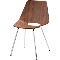 Thonet Thonet - S 661 Stuhl, Chrom / Nussbaum