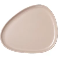 Lind DNA Lind DNA - Curve Stoneware Dinner Teller, 30 x 26 cm, sand