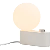 Tala Tala - Alumina Tischleuchte, chalk inklusive Sphere IV LED-Leuchtmittel E27 8W, Ø 15 cm, weiß matt