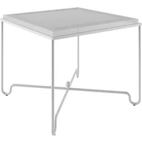 Gubi GUBI - Tropique Outdoor Esstisch, 90 x 90 cm, mattweiß