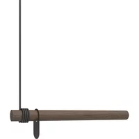 Lind DNA Lind DNA - Wall Swing Wandgarderobe 50 cm, Eiche geräuchert / Leder schwarz
