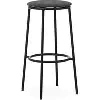 Normann Copenhagen Normann Copenhagen - Circa Barhocker gepolstert, H 75 cm, schwarz