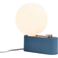 Tala Tala - Alumina Tischleuchte, saphir inklusive Sphere IV LED-Leuchtmittel E27 8W, Ø 15 cm, weiß matt