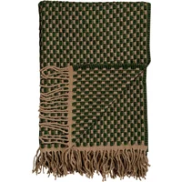 Røros Tweed Røros Tweed - Isak Wolldecke, 150 x 210 cm, grün / beige