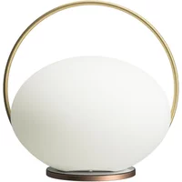 Umage UMAGE - Orbit LED Akku-Tischleuchte V2, Ø 19,5 cm, weiß / messing