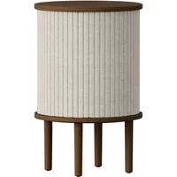 Umage UMAGE - Audacious Beistelltisch mit USB Anschluss, Ø 38 x H 59.3 cm, Eiche dunkel / white sands