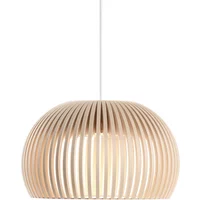 Secto Secto - Atto 5000 LED-Pendelleuchte, Ø 34 x H 21 cm, Birke