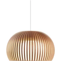 Secto Design Secto - Atto 5000 LED-Pendelleuchte, Ø 34 x H 21 cm, Walnuss