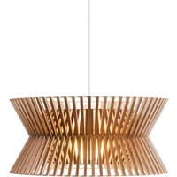 Secto Design Secto - Kontro 6000 Pendelleuchte, Ø 45 x H 21 cm, Walnuss