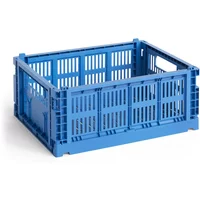 Hay HAY - Colour Crate Korb M, 34,5 x 26,5 cm, electric blue, recycled