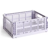 Hay HAY - Colour Crate Korb M, 34,5 x 26,5 cm, lavender, recycled