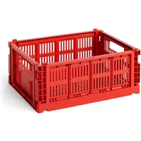 Hay HAY - Colour Crate Korb M, 34,5 x 26,5 cm, red, recycled