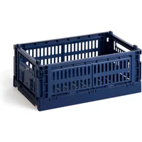 Hay HAY - Colour Crate Korb S, 26,5 x 17 cm, dark blue, recycled