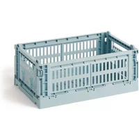 Hay HAY - Colour Crate Korb S, 26,5 x 17 cm, dusty blue, recycled