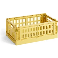 Hay HAY - Colour Crate Korb S, 26,5 x 17 cm, dusty yellow, recycled
