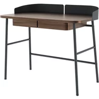 Hartô Hartô - Victor Schreibtisch L 100 cm, Walnuss natur / schiefergrau