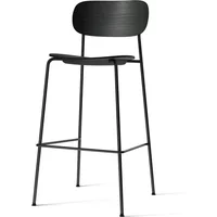 Audo Audo - Co Bar Chair, H 104,5 cm, schwarzes Stahlgestell / Eiche schwarz
