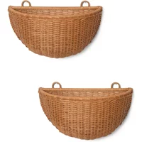 Ferm Living Ferm Living - Braided Wandkorb, natur (2er-Set)