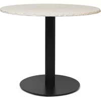 Ferm Living Ferm Living - Mineral Tisch Marmor Ø 90 cm, weiß / schwarz