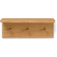 Ferm Living Ferm Living - Place Wandregal mit 3 Haken, L 45 cm, Eiche
