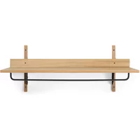 Ferm Living Ferm Living - Sector Wandgarderobe, Eiche / Messing schwarz