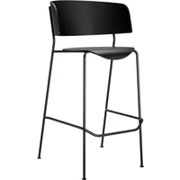 OUT Objekte unserer Tage OUT Objekte unserer Tage - Wagner Barhocker H 77 cm, Eiche lackiert schwarz / schwarz