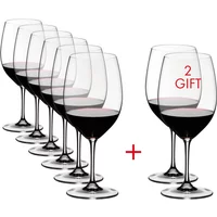 Riedel Riedel - Vinum Weingläser, Cabernet / Merlot, transparent, 610 ml (6+2 gratis)
