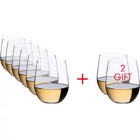 Riedel Riedel - O Wine Weingläser, Viognier / Chardonnay, transparent, 320 ml (6+2 gratis)