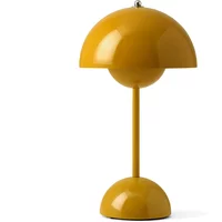 &Tradition &Tradition - Flowerpot Akku Tischleuchte VP9 mit magnetischem Ladekabel, glänzend, senf