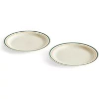 Hay HAY - Sobremesa Teller, Ø 24,5 cm, grün / sand (2er-Set)