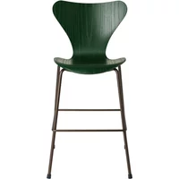 Fritz Hansen Fritz Hansen - Serie 7 Junior Stuhl, Brown Bronze / evergreen