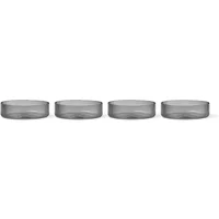 Ferm Living Ferm Living - Ripple Schale, smoked grey (4er-Set)