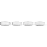 Ferm Living Ferm Living - Ripple Schale, klar (4er-Set)