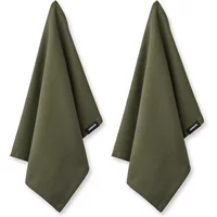 Humdakin Humdakin - Geschirrtuch aus Biobaumwolle, 45 x 70 cm, evergreen (2er-Set)