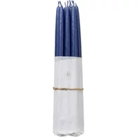 Broste Copenhagen Broste Copenhagen - Tapers getauchte Spitzkerze, Ø 1,2 cm, baja blue (10er-Set)