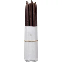 Broste Copenhagen Broste Copenhagen - Tapers getauchte Spitzkerze, Ø 1,2 cm, dark brown (10er-Set)