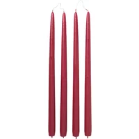 Broste Copenhagen Broste Copenhagen - Getauchte Stabkerze, Ø 2,2 cm, truly red (4er-Set)