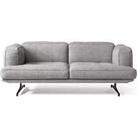 &Tradition &Tradition - Inland Sofa AV22, 2-Sitzer, Gestell schwarz / grau (Hallingdal 130)