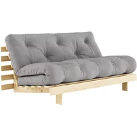 Karup Karup - Roots Schlafsofa, 160 x 200 cm, Kiefer natur / grau (746)