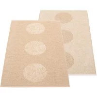 Pappelina Pappelina - Vera Wendeteppich 2.0, 70 x 120 cm, beige / beige metallic