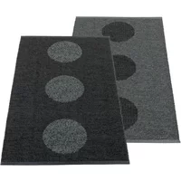 Pappelina Pappelina - Vera Wendeteppich 2.0, 70 x 120 cm, black / black metallic