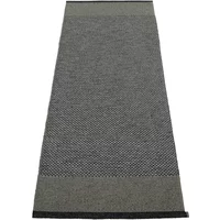Pappelina Pappelina - Edit Teppich, 70 x 200 cm, black / charcoal / granit metallic