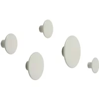Muuto Muuto - Wandhaken 'The Dots' 5er-Set, off-white
