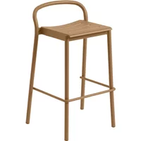 Muuto Muuto - Linear Steel Barhocker Outdoor, SH 75 cm, burnt orange