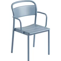 Muuto Muuto - Linear Steel Armchair Outdoor, hellblau