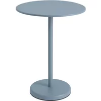 Muuto Muuto - Linear Steel Bistrotisch Outdoor, Ø 70 x H 95 cm, hellblau
