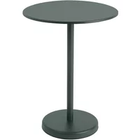Muuto Muuto - Linear Steel Bistrotisch Outdoor, Ø 70 x H 95 cm, dunkelgrün