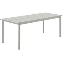Muuto Muuto - Linear Steel Outdoor Gartentisch, 200 x 75 cm, grau